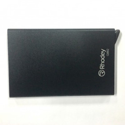 Rhodey Dompet Kartu Slim Slider Aluminium G882 Black Grab Medan