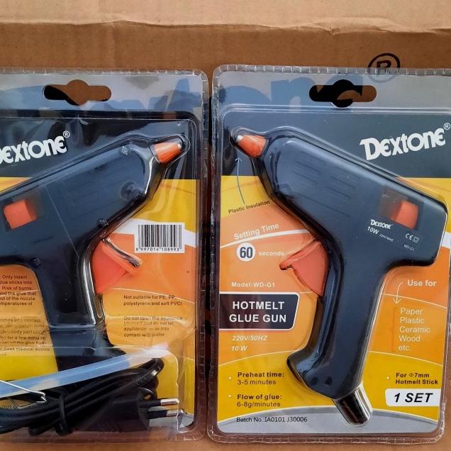 

Lem Tembak Kecil Dextone Glue Gun 10W Awet untuk Art and Craft Sekolah - Glue Gun 10W