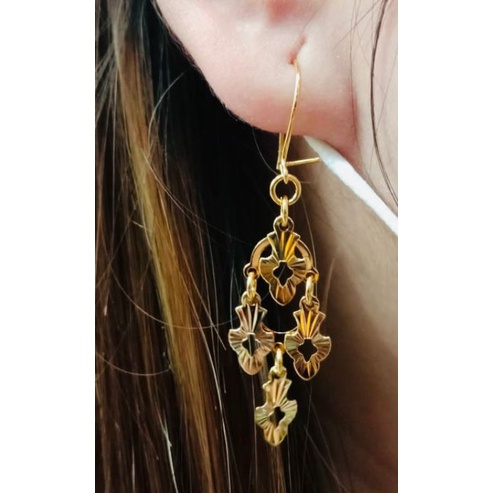 anting jurai lapis emas perhiasan anting