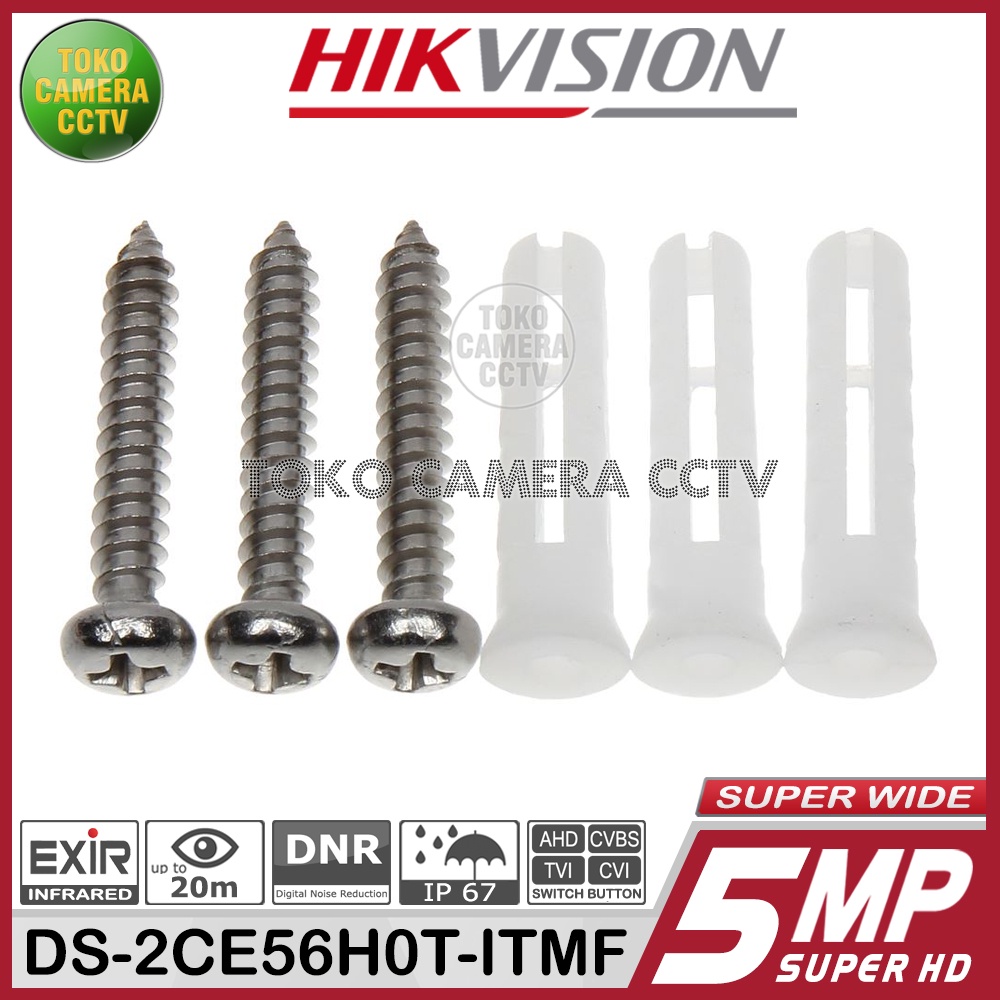 KAMERA CCTV INDOOR 5MP HIKVISION DS-2CE56H0T-ITMF SUPER WIDE