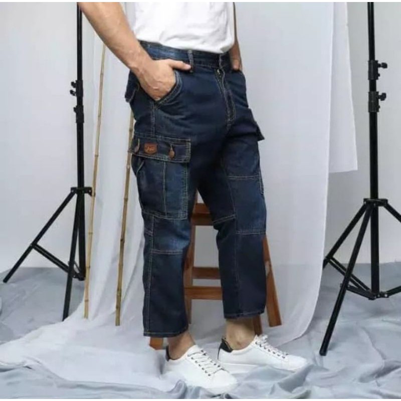 Sirwal Jeans pria dewasa Cargo by assyauqie