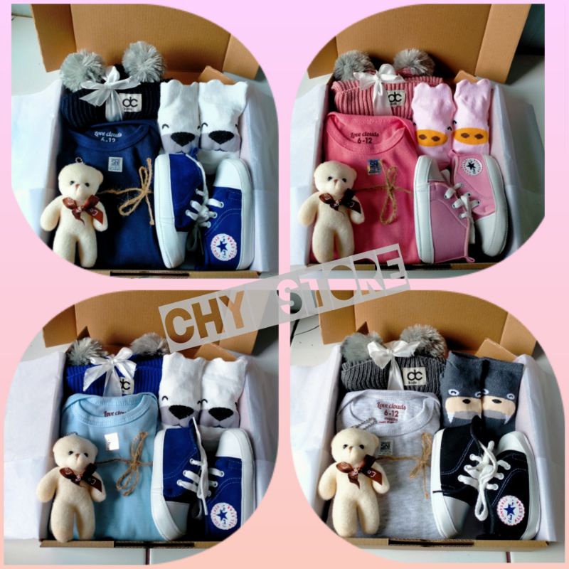 HAMPERS BAYI NEWBORN | KADO BAYI LENGKAP MURAH | KADO LAHIRAN BAYI | SETELAN BAJU ANAK BAYI |