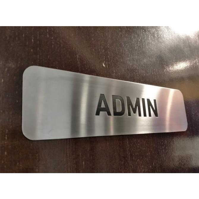 

Office & Stationery | Document Organizer | Door Sign Stainless Hairline 1Mm Uk. 4Cm X 30Cm | Best Seller