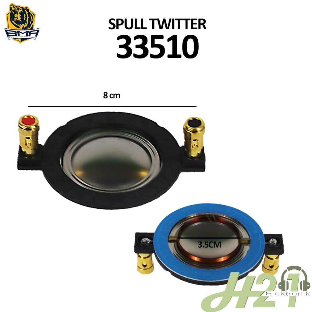 Spull BMA D3 Spoll 34.4 Spul Tweeter Twiter BMA 33510 / Spul Spool Voice Coil BMA Original