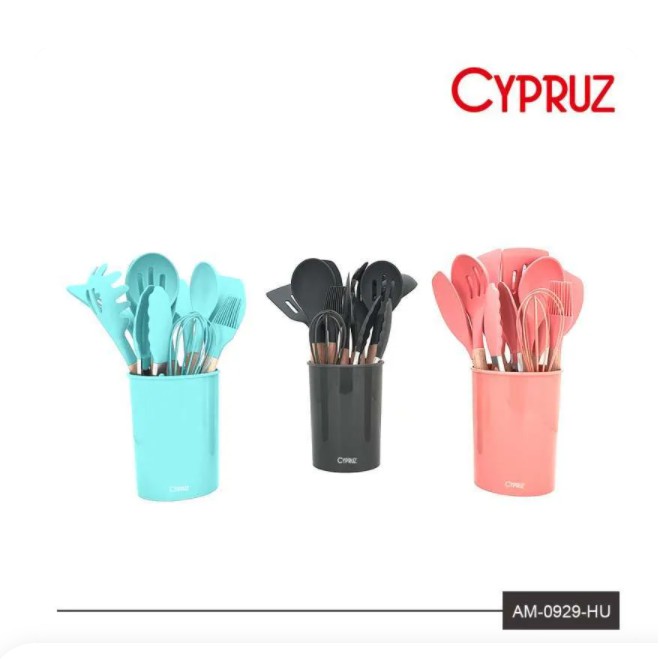 Cypruz Premium Silicone Kitchen Utensil Set 11pcs AM-0929