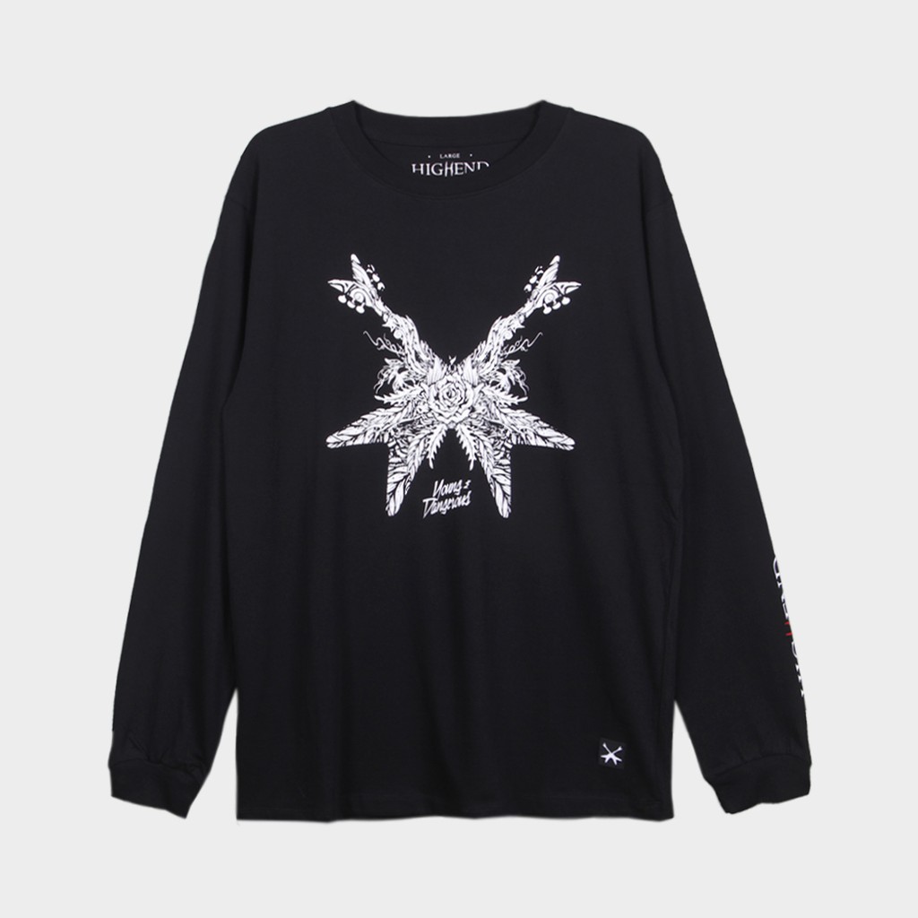 Black ID - T Shirt Longsleeve Black Id Highend Death Flower