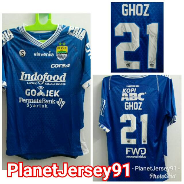 JERSEY PERSIB BANDUNG HOME 2018 + NAMESET SUKA SUKA