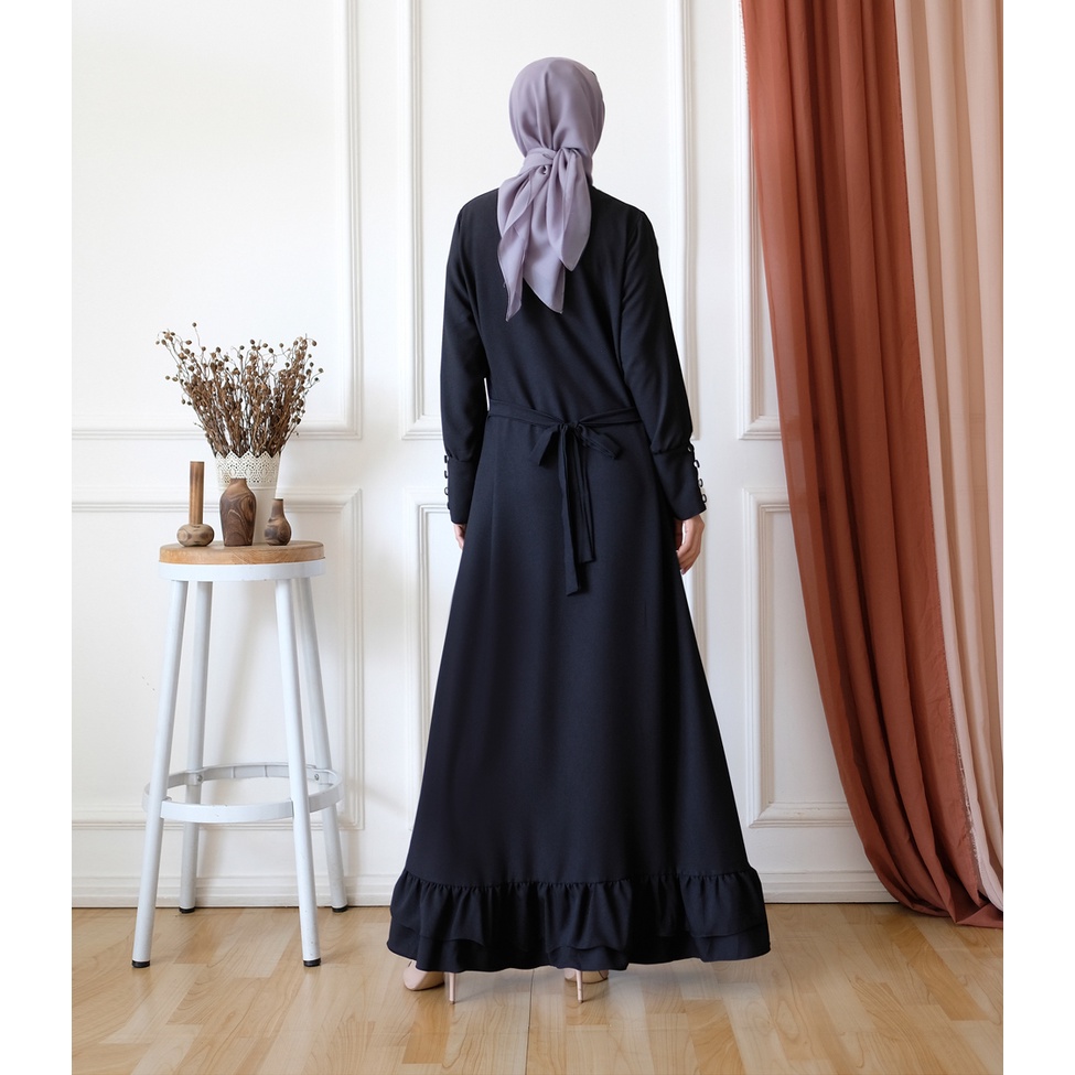 Maid Cuff Dress Pakaian Busana Baju Outfit Gamis Gaun Pesta Wanita Muslimah