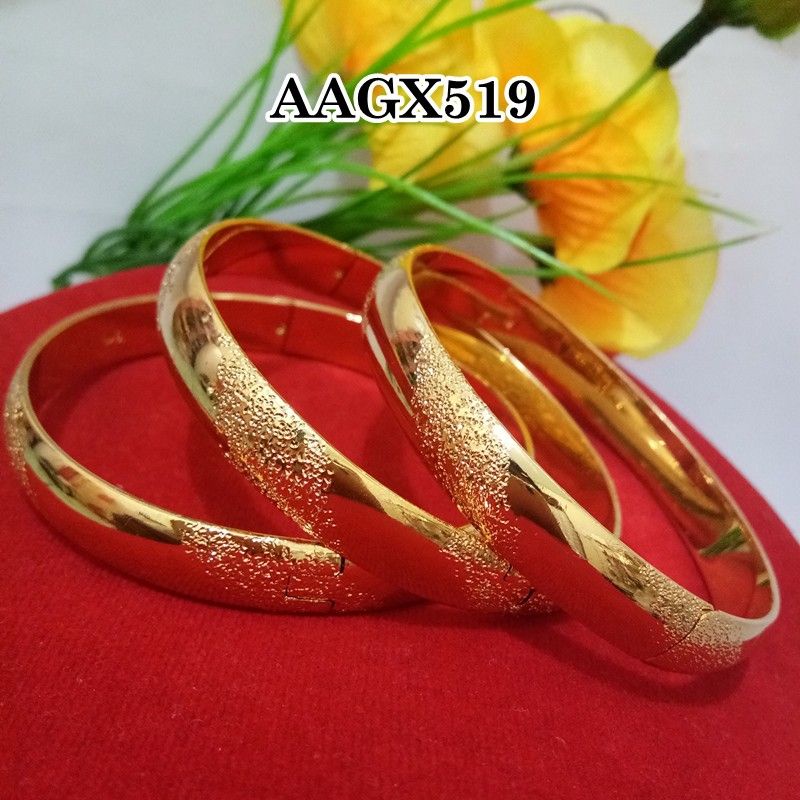 Gelang bangkok pasir lapis emas 24k