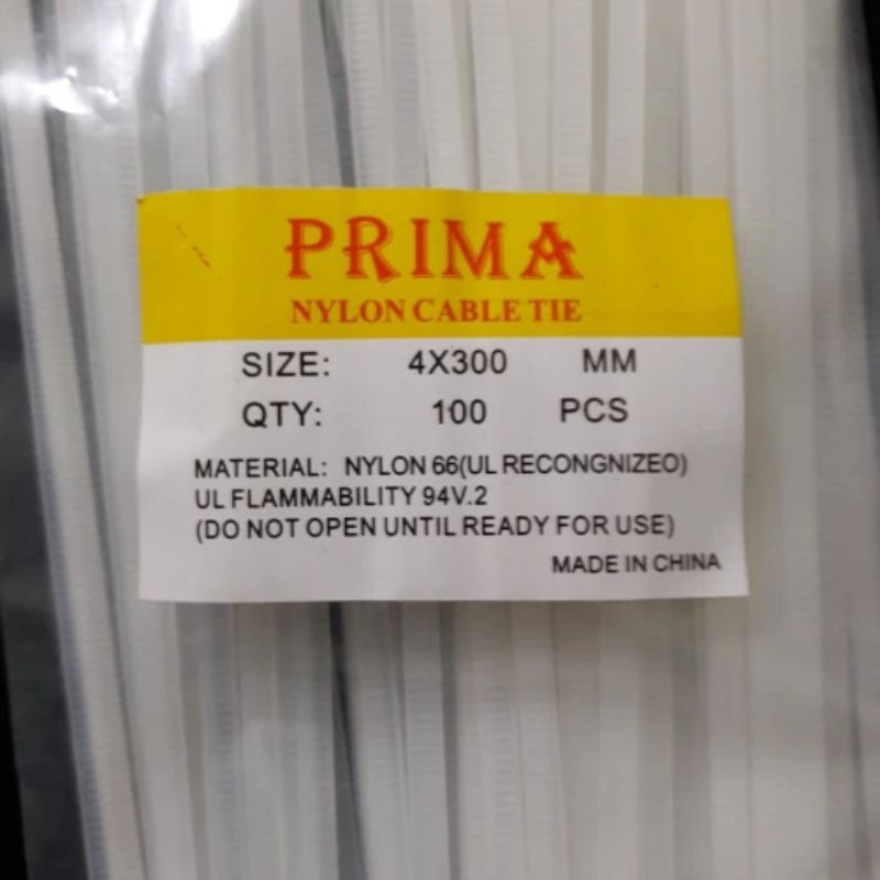 kabel tie 4 mm x 300 mm kabel ties 4 x 300 hitam putih