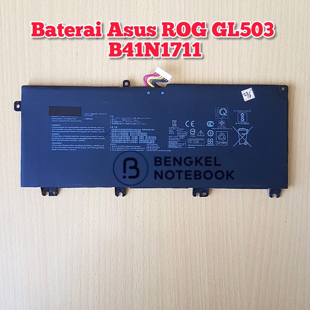 Baterai Asus ROG GL503 GL503V GL503VD GL503GE GL703V GL703G3 B41N1711