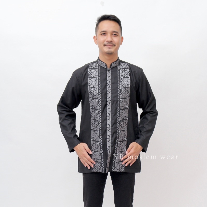 BAJU KOKO WARNA LENGAN PANJANG , KOKO PREMIUM ARRAHMAN kode A35