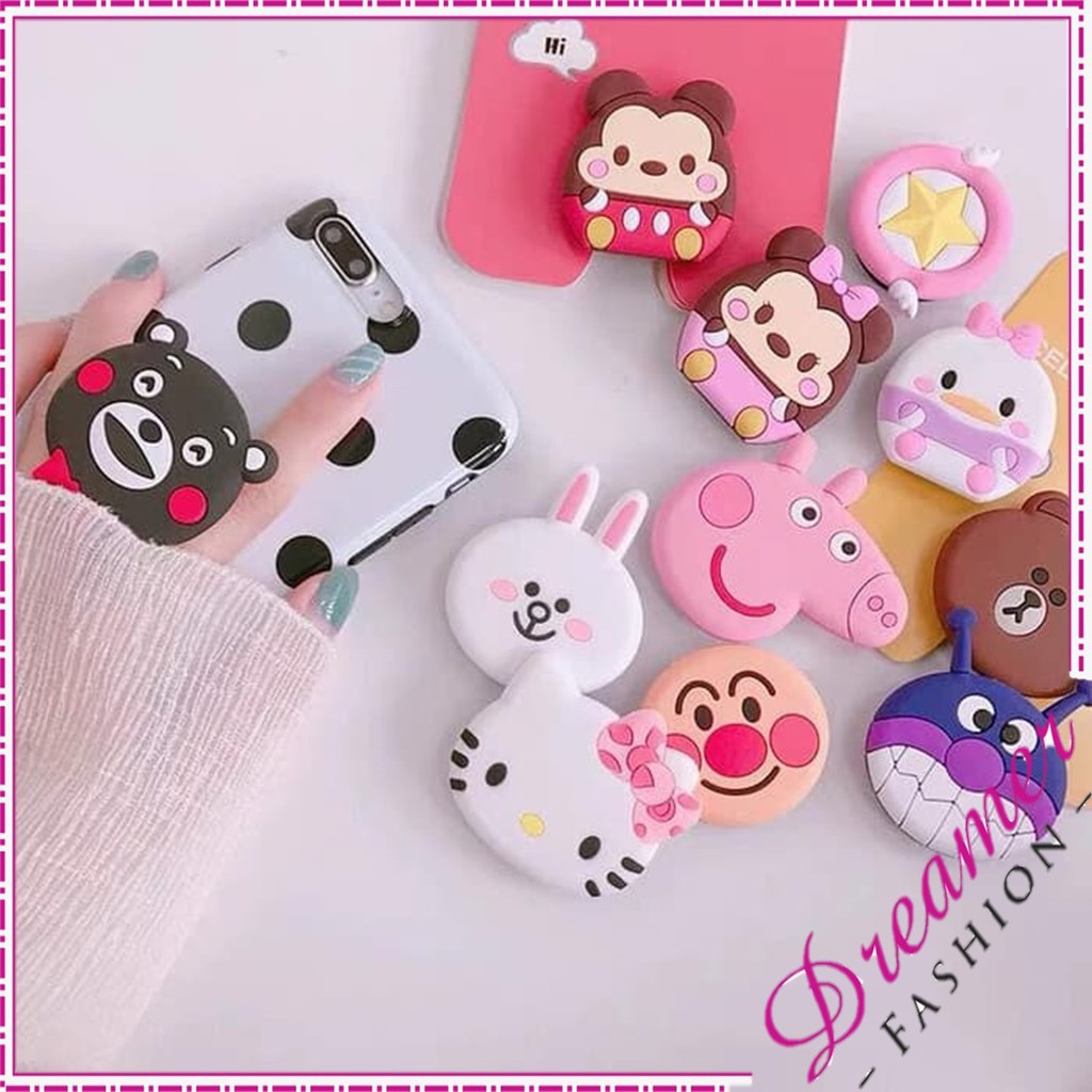 DF Popsocket 3D Karakter Kartun Popsocket PVC Motif DF Popsocket 3D Karakter Kartun Popsocket PVC Motif