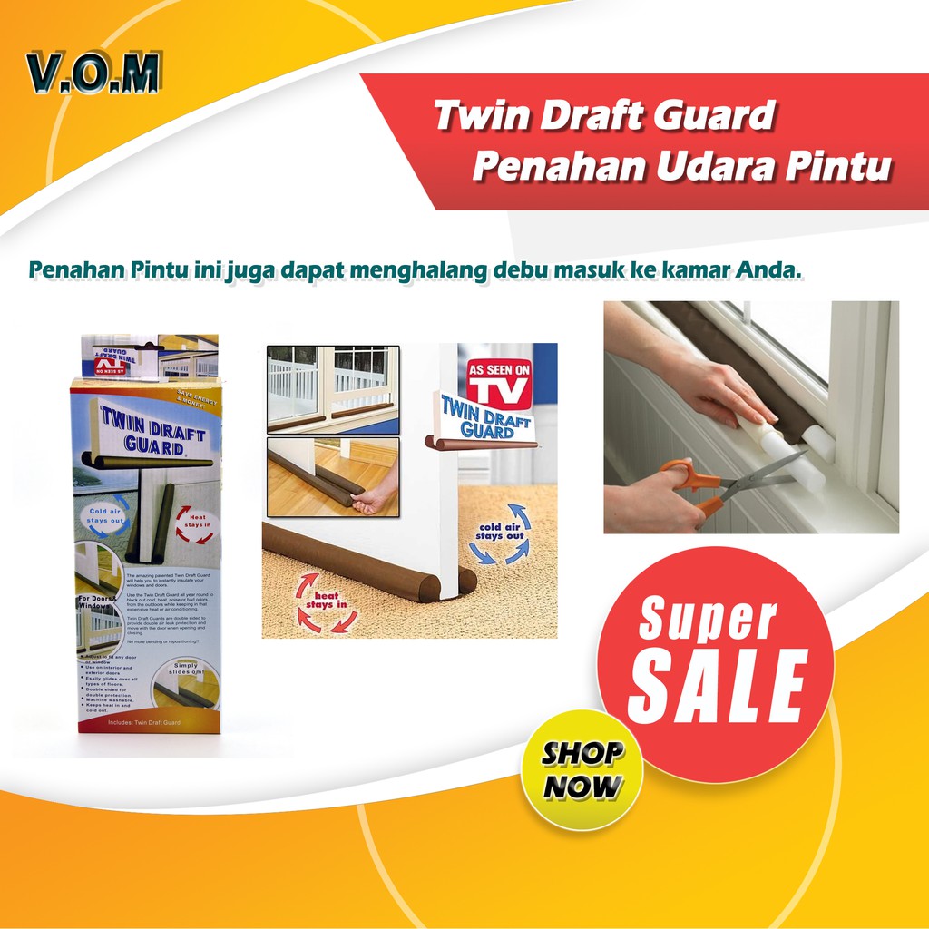 VOM Twin Draft Guard / Penahan Udara Pintu - 0063