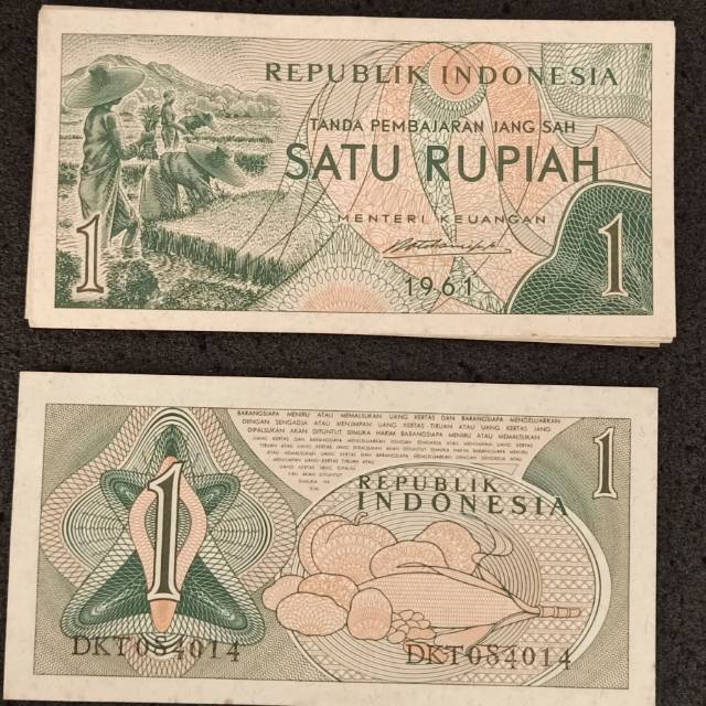 Uang mahar 1 Rupiah 1961
