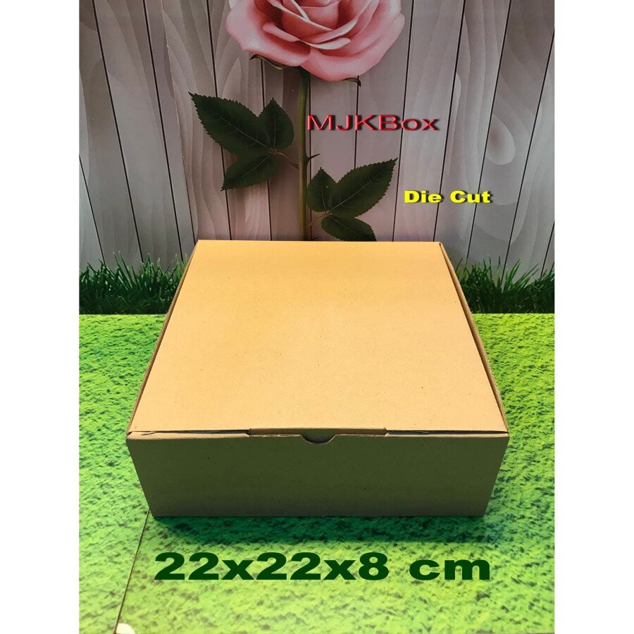 

Kardus karton uk.22x22x8 cm...die cut box kotak Souvenir -dll