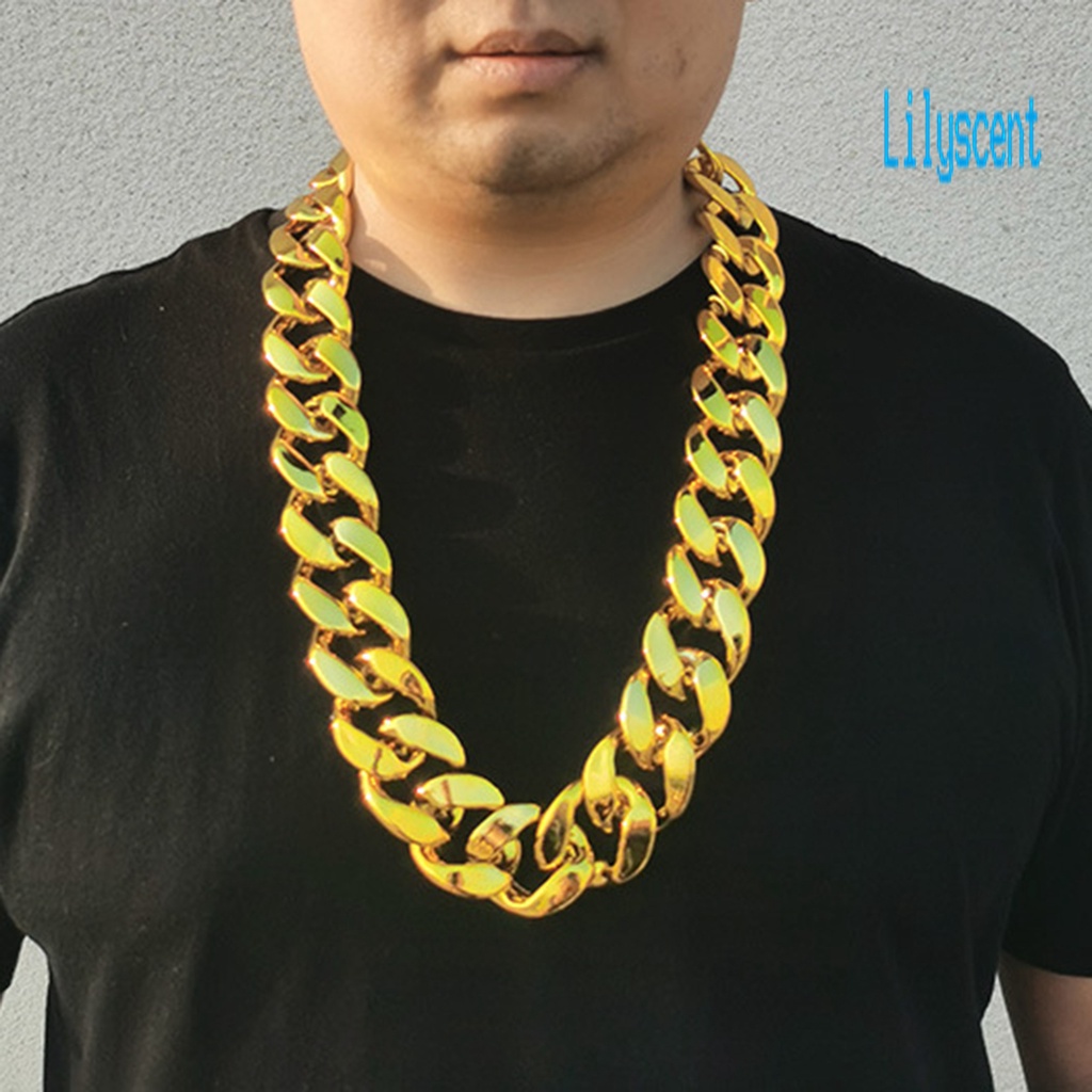 Kalung Rantai Besar Bahan Resin Gaya Hip Hop Untuk Pria