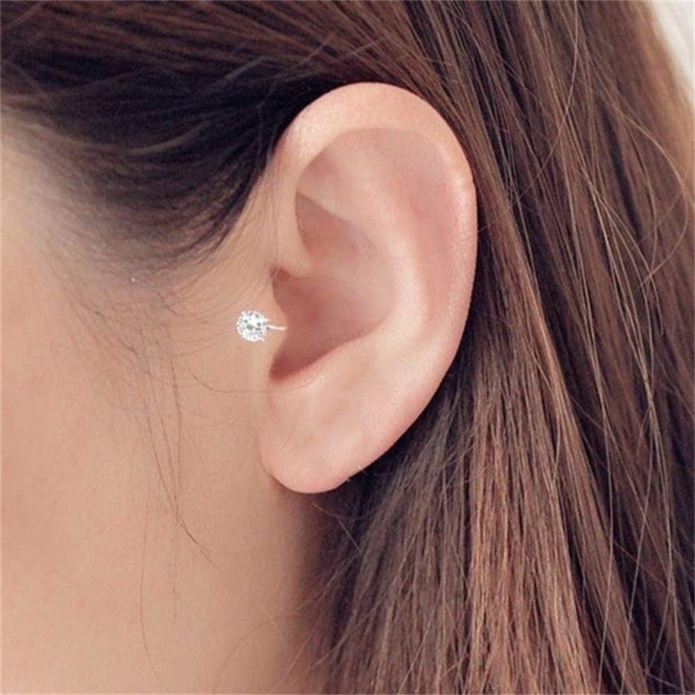 Lily Zirkon Manset Telinga Perhiasan Pesta Baru Anting Non Piercing