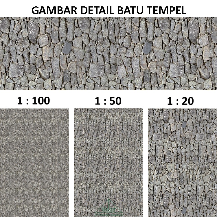 

Kertas Tekstur / Motif Batu Tempel Dinding Berskala / Miniblock #6