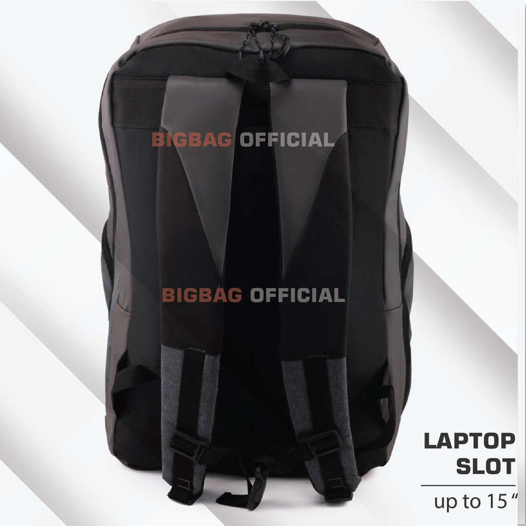 Tas Ransel Pria Gear Bag 13133  - ROBOTIC LV5 - Laptop Backpack + FREE Raincover Promo Diskon Murah