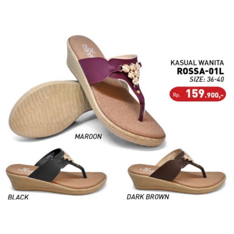 Carvil ROSSA-01 | Sandal Casual Wanita Original