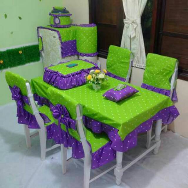 

Coverchair set dot midori mix dot purple