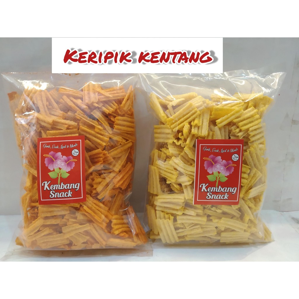 

KUE KERING-KERIPIK KENTANG BALADO KEMASAN 250GR-KEMBANG SNACK