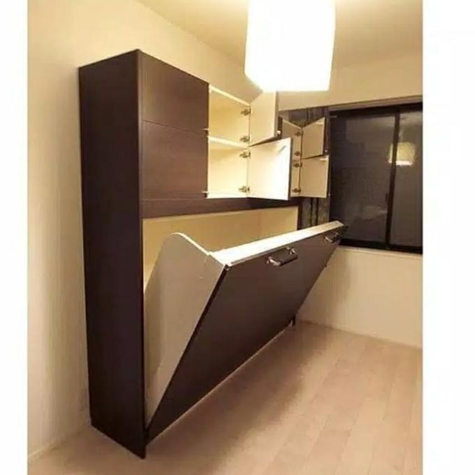 Engsel Ranjang Tempat Tidur Lipat Rak Dinding Winston Bed Save