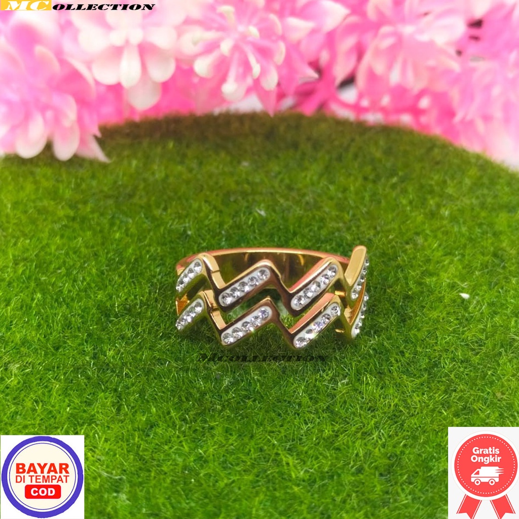 Cincin Xuping Wanita Import / Cincin Xuping / Cincin Xuping Asli Anti Luntur / Cincin Titanium Asli 
