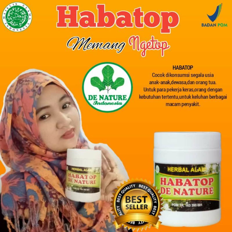 Habatop Besar isi 200 Kapsul, HABBATUSSAUDA PREMIUM DENATURE