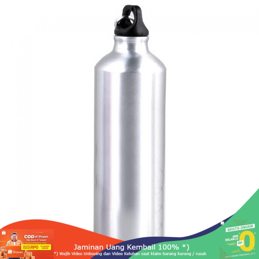 (BISA COD) RVOSTR  Botol Minum Olahraga Aluminium 750ml Dengan Karabiner - H2GO