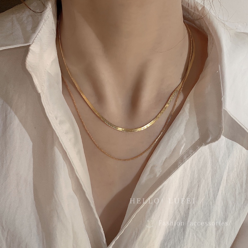 Kalung Gaya Korea Klasik Hip Hop Premium Untuk Wanita