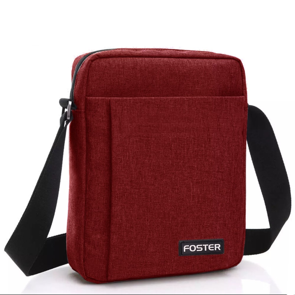 SHOPEE 6.6 SUPER SALE!! FOSTER New Tas Selempang Casual Pria Red