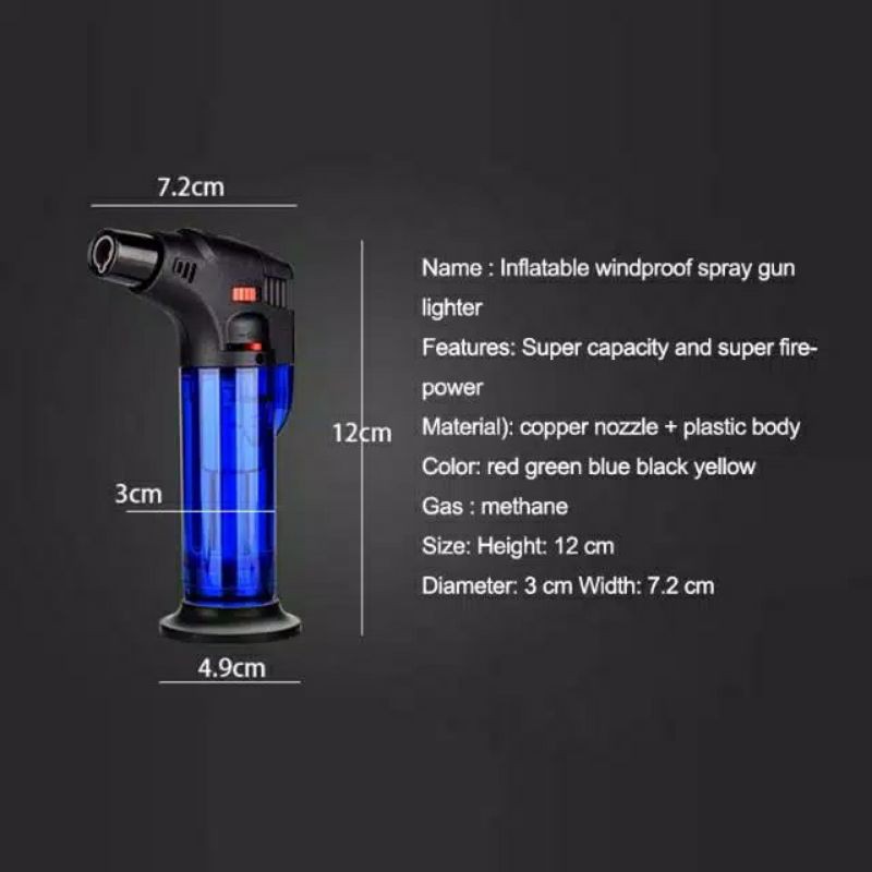 Firetric Gas Butane Torch Jet Windproof / Korek Gas Torch Mini