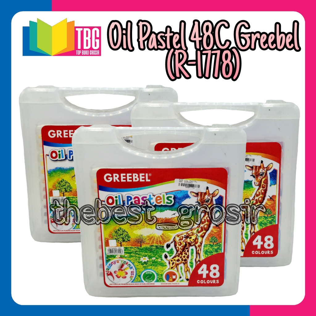 

1 SET (48 WARNA) OIL PASTEL 48C GREEBEL/ KRAYON 48 WARNA / CRAYON / OIL PASTEL GREEBEL (R-1778)