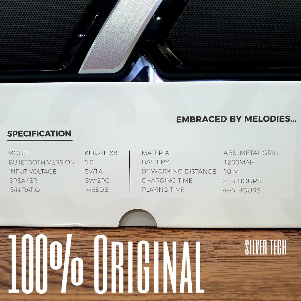 Bluetooth Wireless soundbar Aldrich Kenzie X8 Original 100%