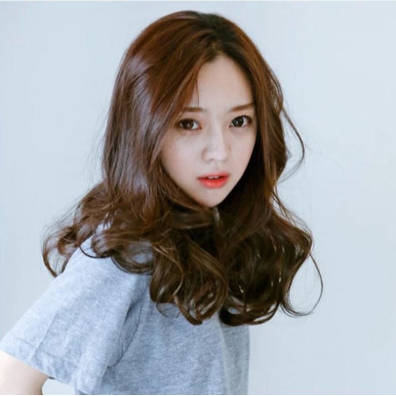 Wig DEWASA Rambut Panjang Full Lace Bergelombang /  Hair Extension Curly Rambut Palsu Perempuan Dewasa Korean Version C7 F697