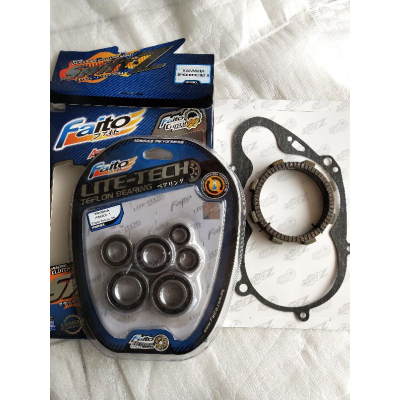 bearing set dan kampas kopling fizr fiz r faito lite tech