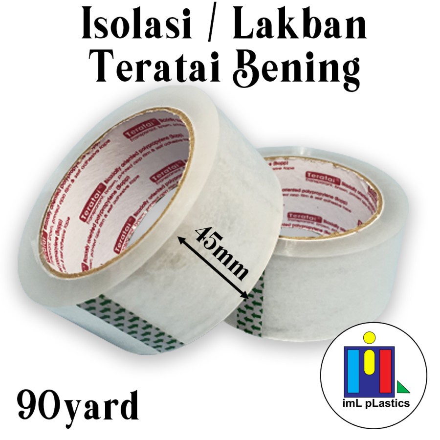 

Lakban Isolasi BENING Teratai 45mm x 90yd - 1 pcs