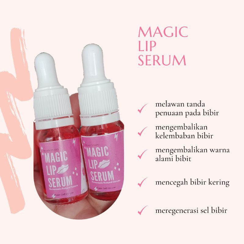 ‼️READY‼️Magic lips serum 10ml / Lips serum herbal / pelembab bibir