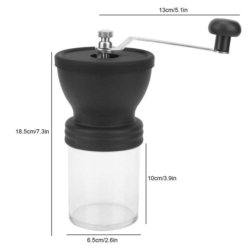 Preva Penggiling Kopi Manual Alat Dapur Spice Burr Grinders Adjustable Knob Setting