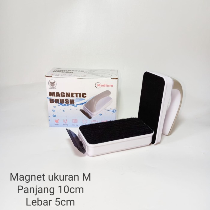 Sakkai Pro Floating Magnetic Brush M Medium Pembersih Kaca Aquarium