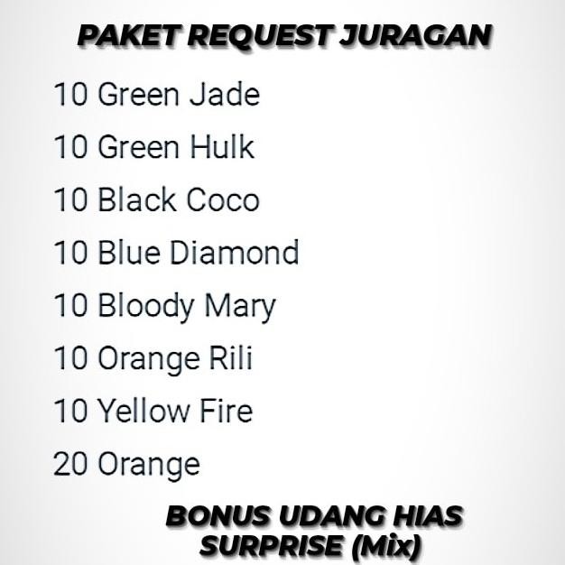 

Special Price Paket Udang Hias Request Juragan