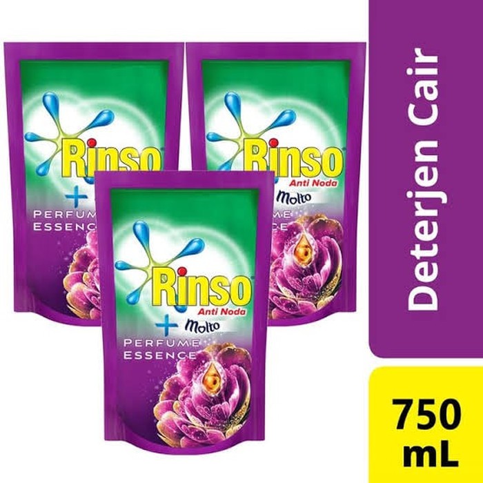 Rinso Molto Deterjen  Cair  Parfume Essence 750 ML Shopee 