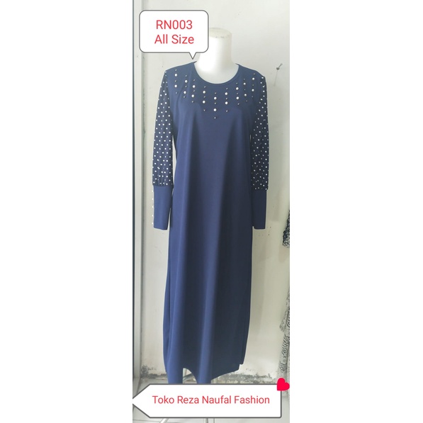 Baju Gamis warna Navy ALL SIZE