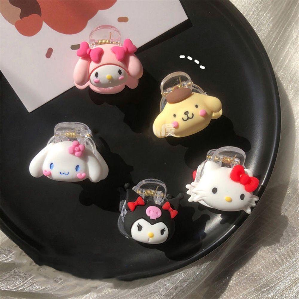 Augustina Hair Grab Clip Fashion Lovely Kuromi Jepit Rambut Mini Cinnamoroll Anjing Wanita Hair Claw