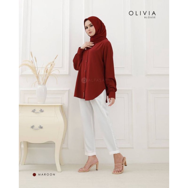 KEMEJA_OLIVIA BLOUSE _ORI ALFASA DAILY