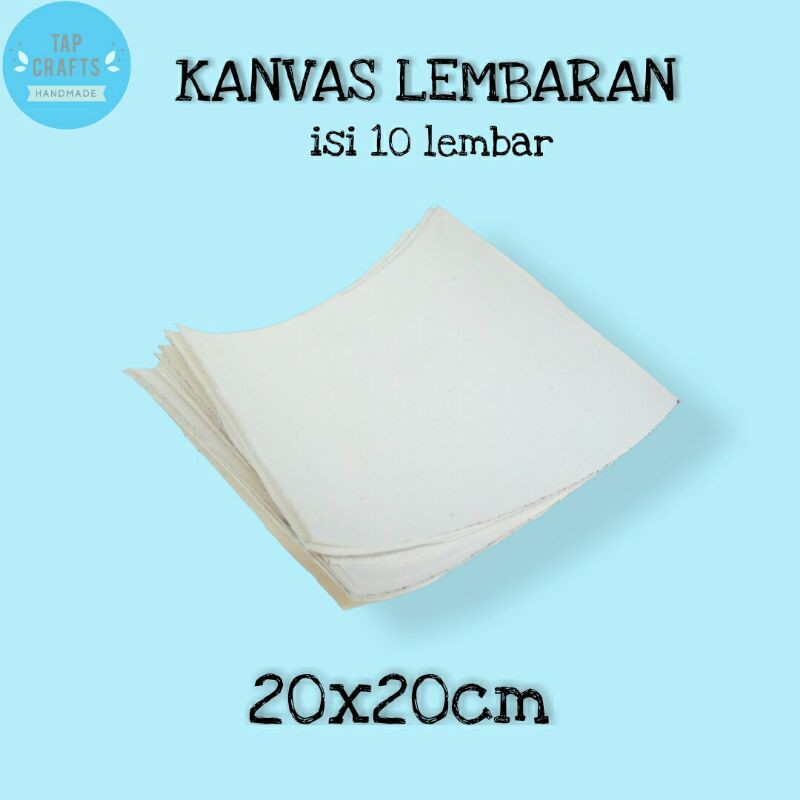 

Kanvas Lukis Lembaran Polos 20x20cm isi 10lembar