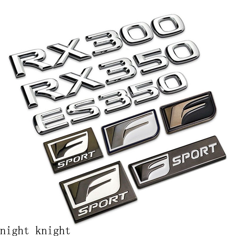 Night knight Stiker Emblem Tulisan RX300 RX350 es350 Bahan Metal untuk Mobil Lexus NX200 NX300 gs350 gs400