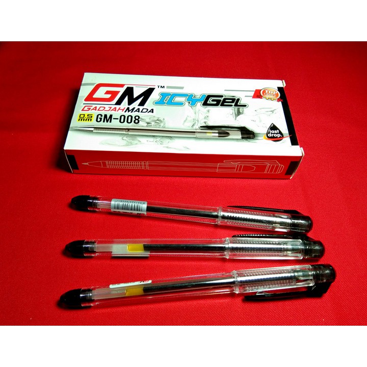 

GM 008 Gelpen IcyGel Hitam / Biru ( 1 Pack - 12 Pcs ) ( IRRA STORE )